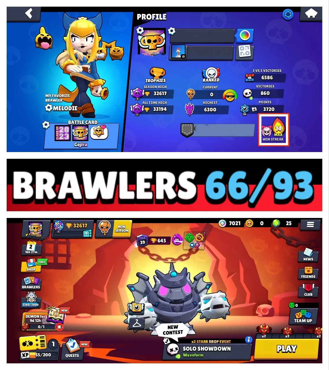 LOW COST ACC | 32 500 TROPHY | 6 HYPERCHARGE | 4 MAX BRAWLER | 95 OP SKIN | 63 BRAWLER | FAST DELIVERY