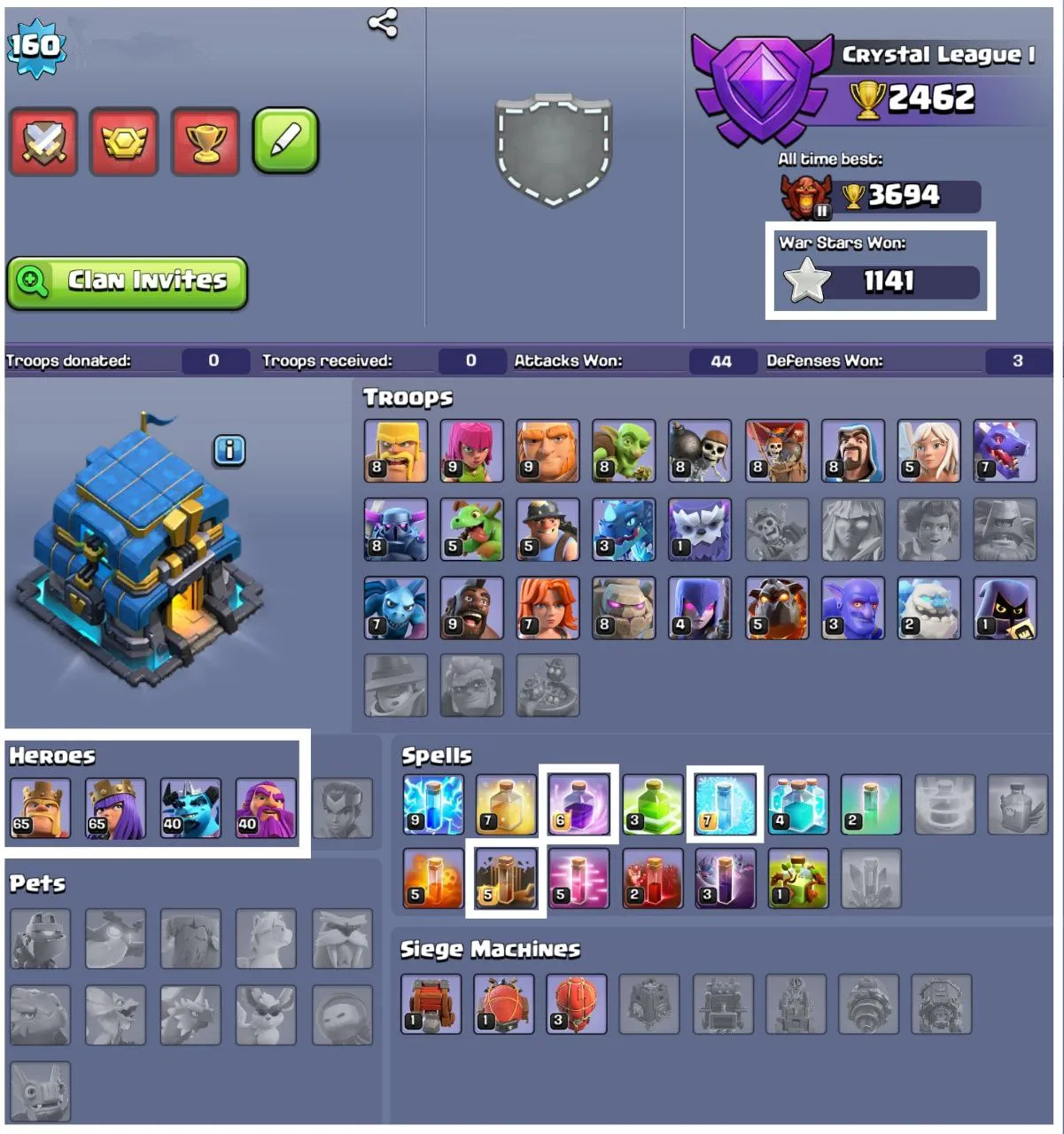 LOW COST ACC | TH 12 PURE MAX | 1 EPIC EQUIPMENT | MAX BASE N HEROS | CHECK DESCRIPTION | FAST DELIVERY