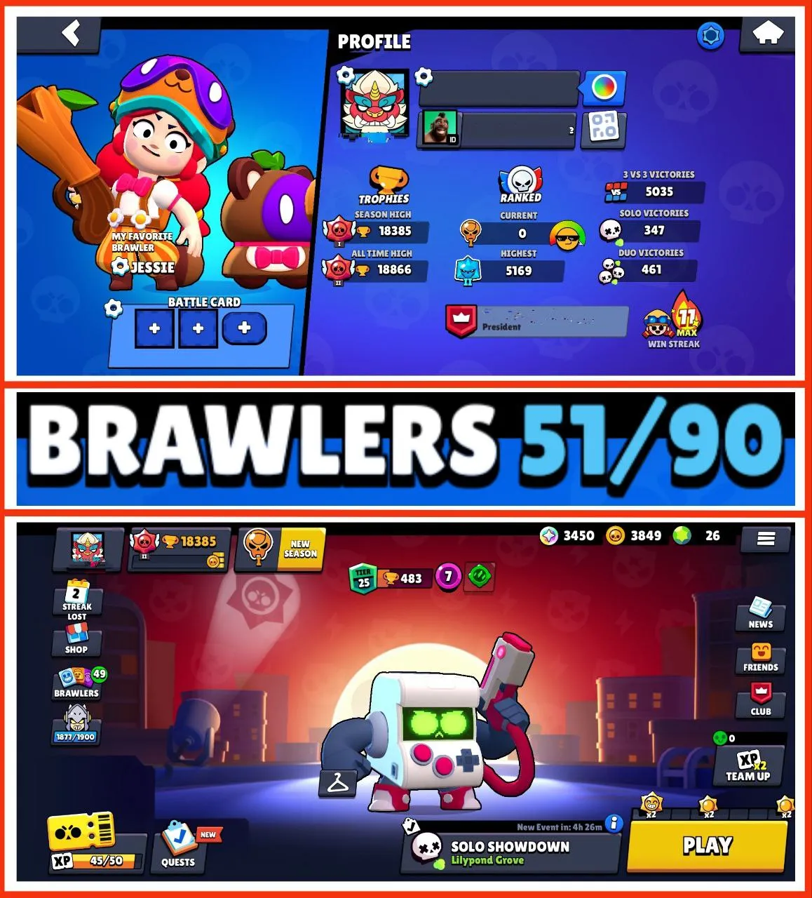 LOW COST SALE | 18 300  TROPHY | 2 MAX BRAWLER | 2 HYPERCHARGE | 37 OP SKIN | CHECK DESCRIPTION | FAST DELIVERY