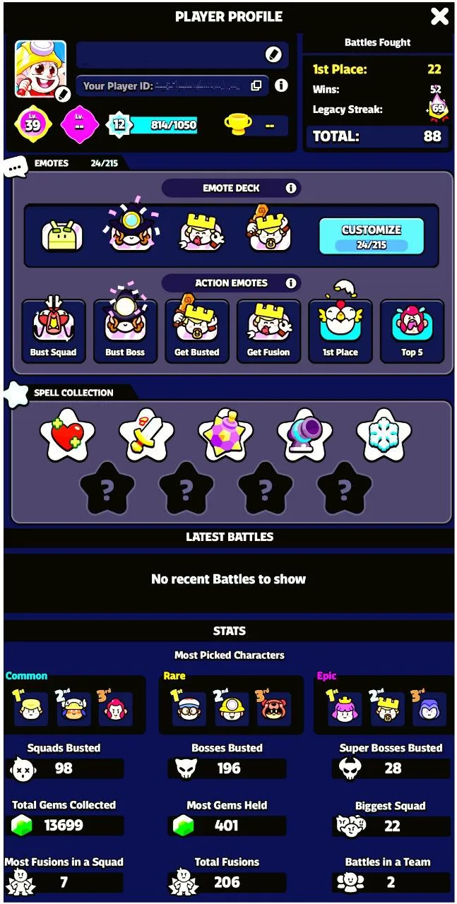 LOW COST ACC | JOURNEY LEVEL 39 | 12 XP | 18 SQUAD | 24 EMOTE | CHECK DESCRIPTION | FAST DELIVERY