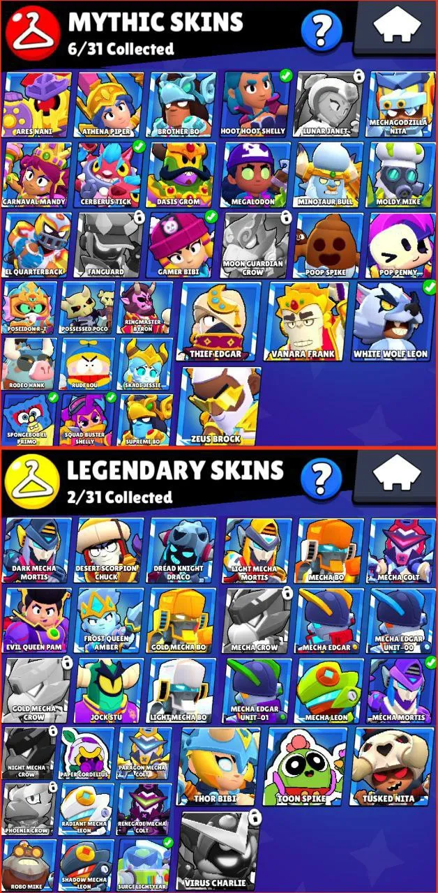 LOW COST ACC | 49 500 TROPHY | 11 HYPERCHARGE | 2 MAX BRAWLER | 77 BRAWLER | CHECK DESCRIPTION | FAST DELIVERY