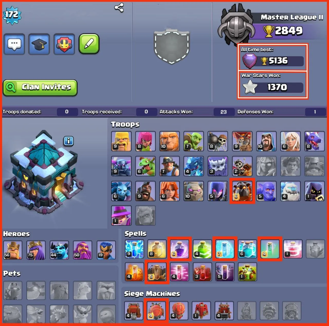 LOW COST ACC | TH 13 NEAR MAX | 1370 WAR STAR | PIXEL SCENERY | CHECK DESCRIPTION | FAST DELIVERY