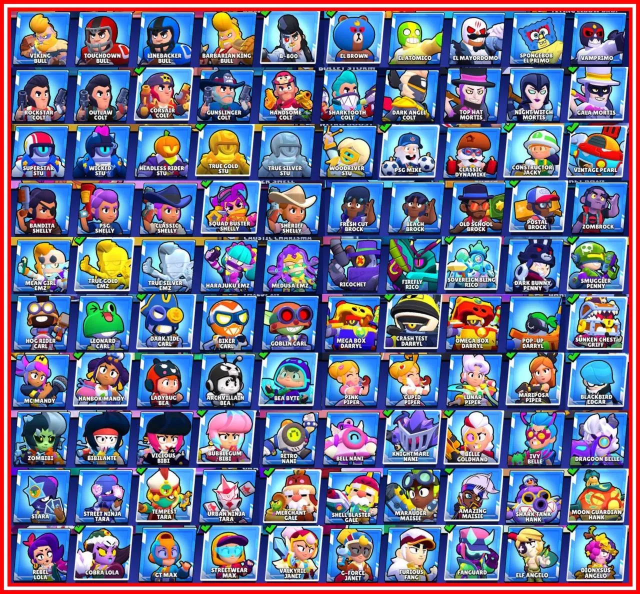 ✨️(OMG ULTRA) "80,000+ TROPHY" 🏆BRAWL STARS MAX {45} HYPERCHARGE {21} 👾 MERCHANT GALE TRIXIE COLLETE TRUE GOLD STU & EMZ 🤯 HIGH RANK ALL BRAWLERS 88 |190+ SKINS LOADED 👾 EASY EMAIL ACCESS