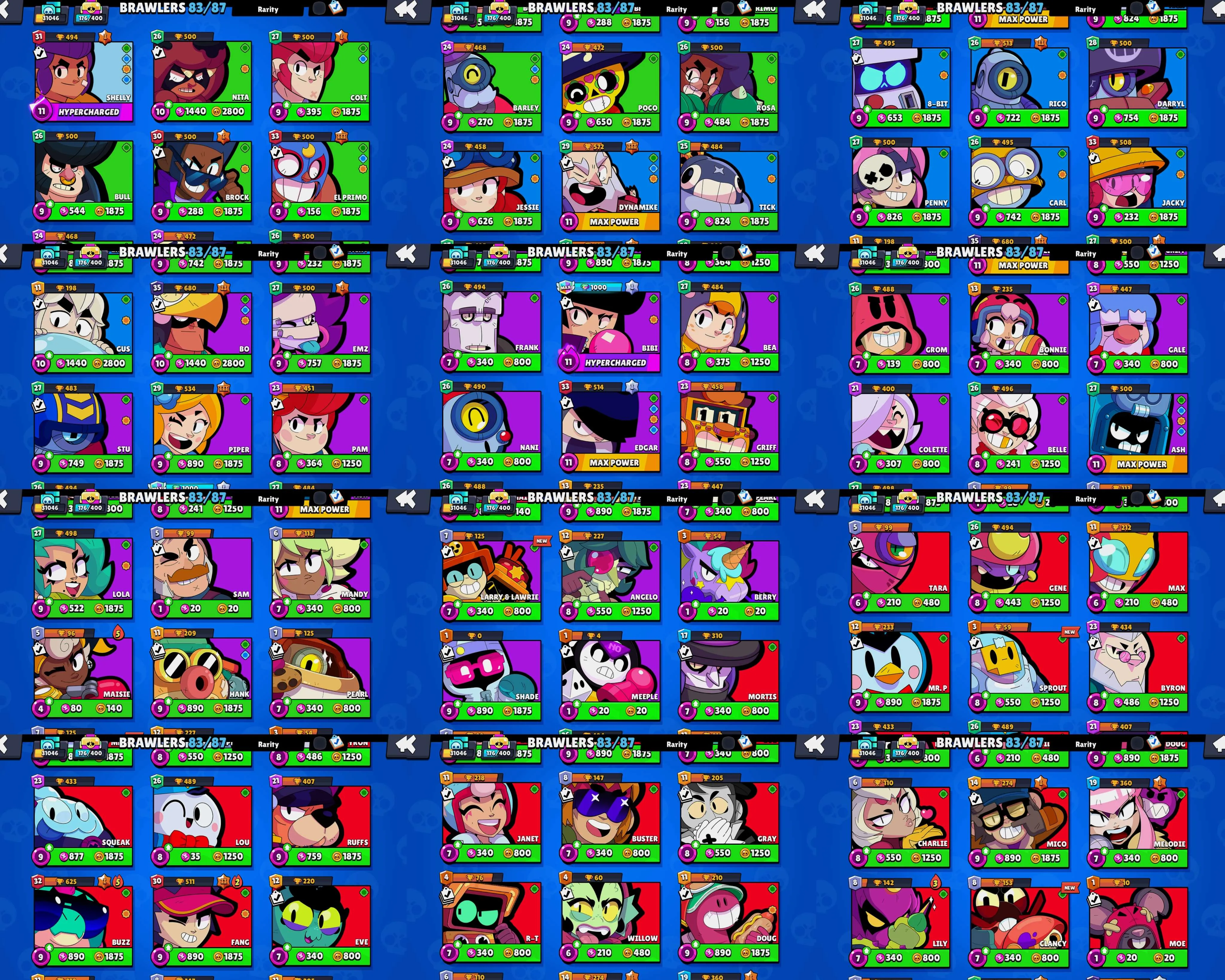 [83/88] 🏆31000🏆 [16k GOLD/87 GEMS] MECHA PALADIN SURGE/RODEO HANK/JELLYFISH SANDY/PRINCESS SHELLY/SPOREMIND CORDELIUS/ROBO SPIKE/FLAG BEARER PIPER/NERD SQUEAK/IMPIE COLETTE/INSPECTOR COLETTE/CRIMSON R-T/GODZILLA BUZZ/SOVEREIGN RICO/NINJA ASH]