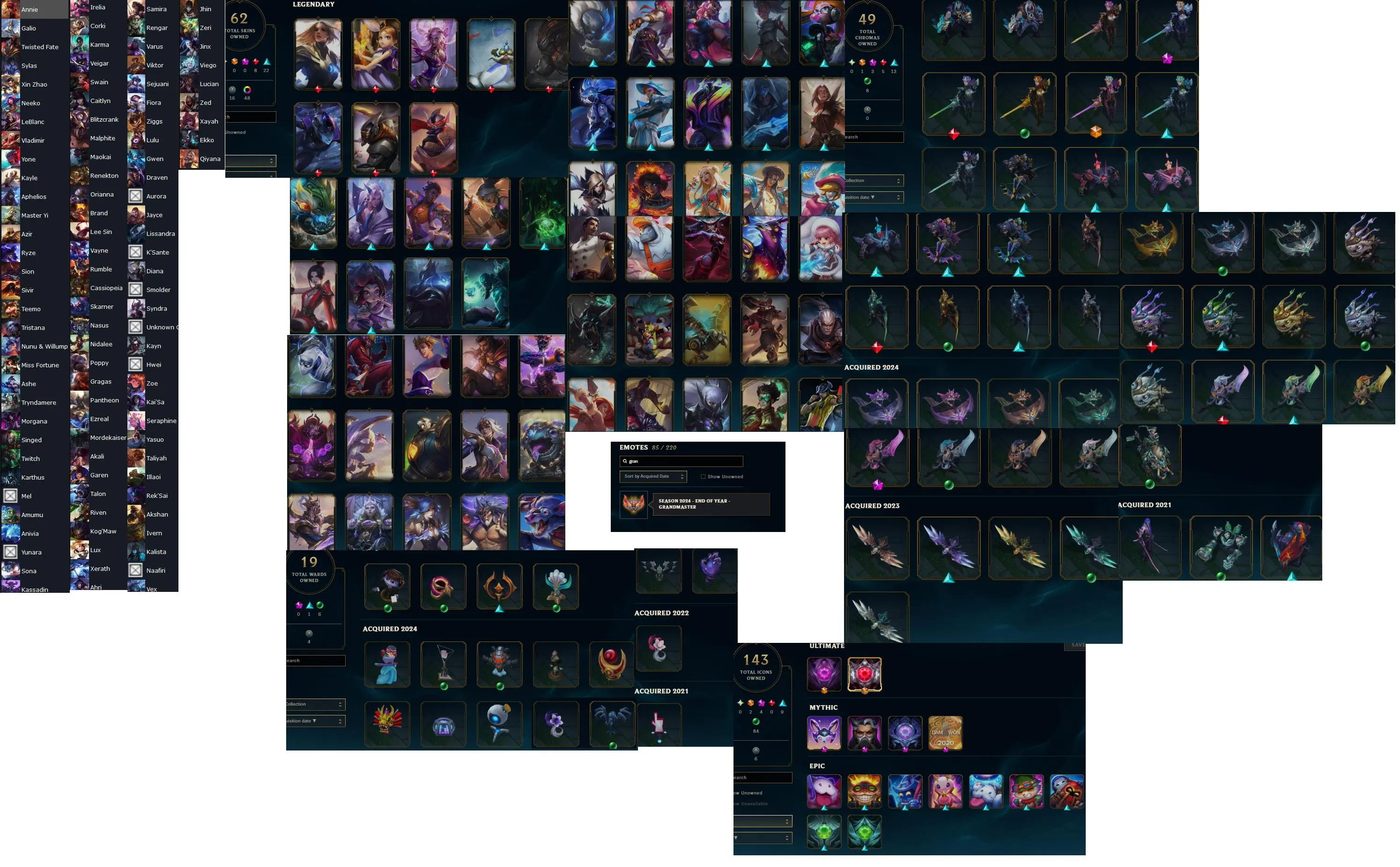 🔥LVL114 Master 90LP 62%WR Handleveled🚀+26/-15LP Gains💎20K BE 105Champs 62Skins⭐Name Changeable🏆Master Rewards✅Lifetime Ownership Guarantee -Never Taken Back