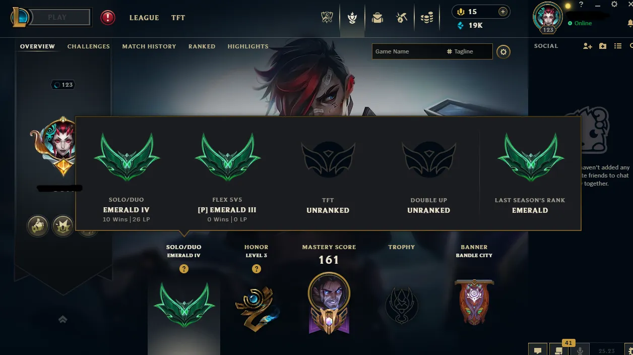 🚀【MENA】Emerald IV ⚡66% WR 🌊32 Skin 💰19K BE ✅Full Access