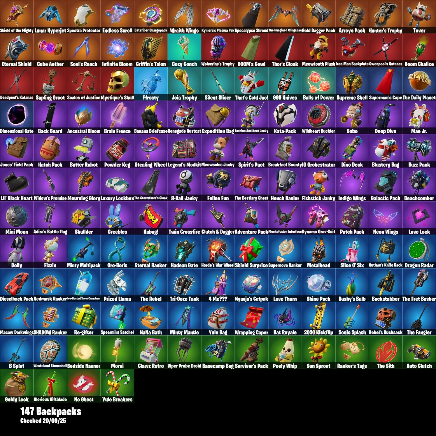 F1139 103 Skins | Midas | Eternal Knight | Spectra Knight | Spire Assassin | The Imagined | Malik | Predator | Renzo the Destroyer