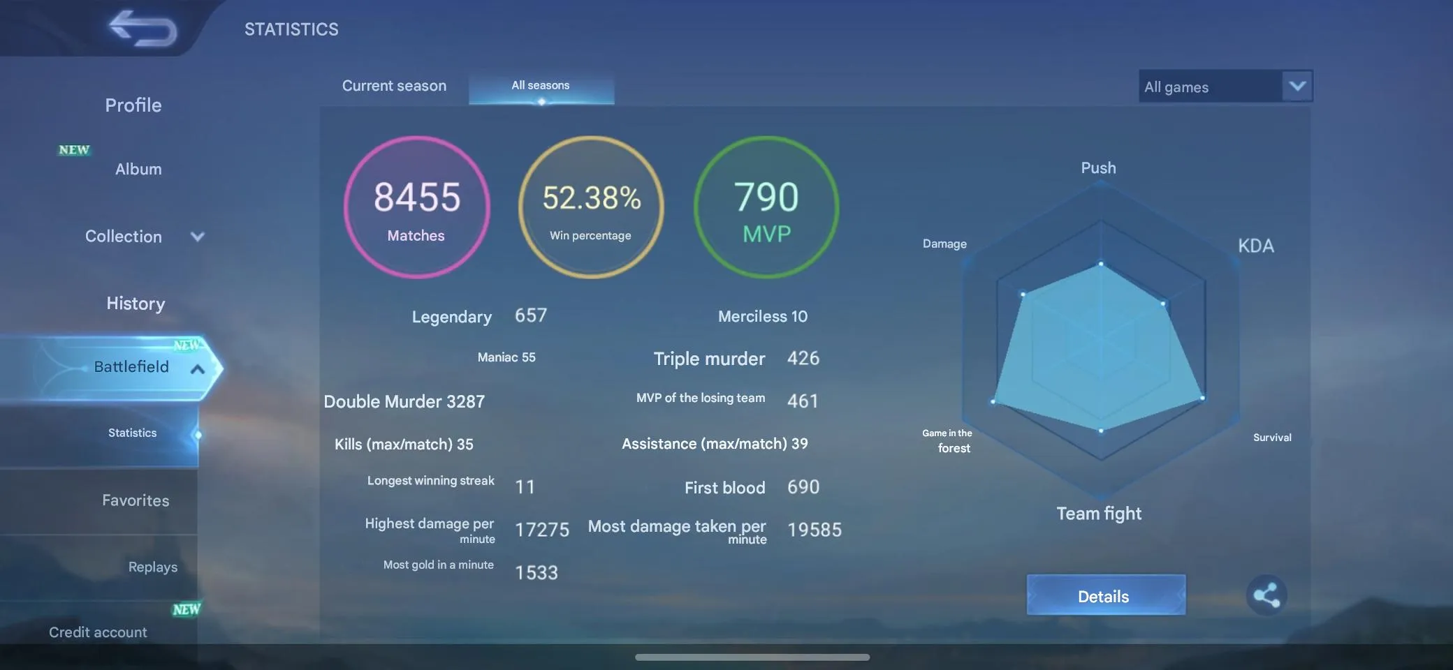 ML534 Mega Collector 585 Skins Legend Gusion Valir Lunox Kishin Aspirant Collector Angela