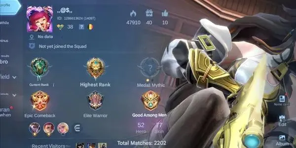 ML540 Discount Edition 52 Heroes 77 Skins 12 Epic Skins Collector Senior II