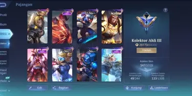 ML561 147 Skins | Collector Natalia | Lightborn Tigreal | SABER Saber Freya Cyclops