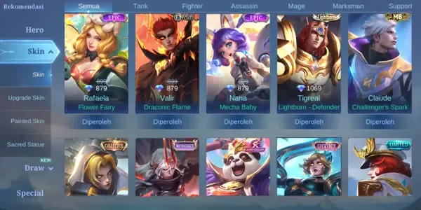 ML595 90 Heroes | 125 Skins | Premium Cosmetics Library | Strategic Collection