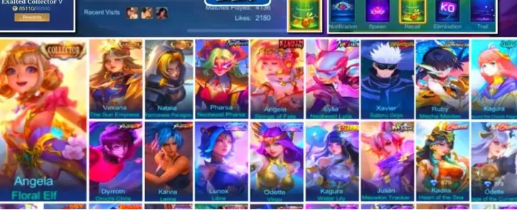 ML632 Ex Immortal Jungler Account, 500+ WR Every Season,70% Overall Winrate,Kolektor Terhormat IV with Many Meta Assassins and Jungler Skins (G)