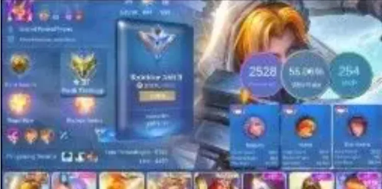 ML677 Collector Natalia + Valentine Fanny + Lightborn Fanny Harith Tigreal 195 Skins (G)