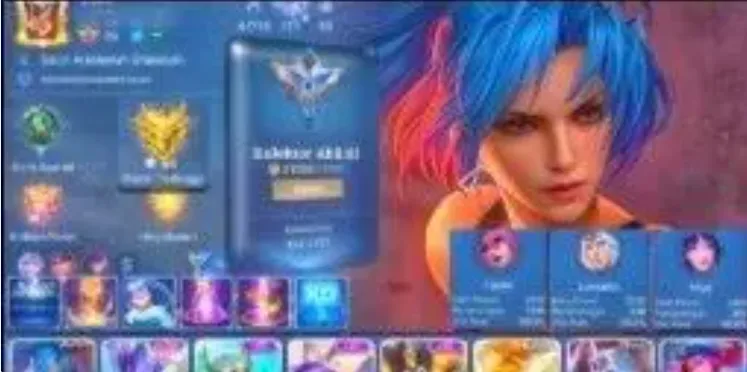 ML692 Android & Ios 167 Skins KOF Karina Lucky Box Karrie Lightborn Fanny Dragon Tamer Lancelot (G)