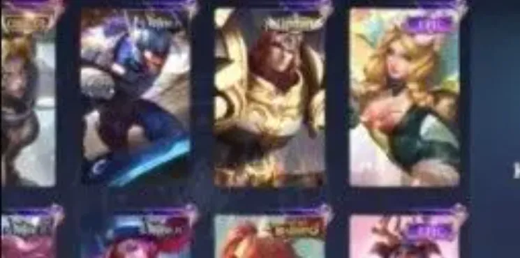 ML698 Android & iOS 166 Skins Collector Natalia Lightborn Tigreal Blazing Layla 4 SABER Skins (G)