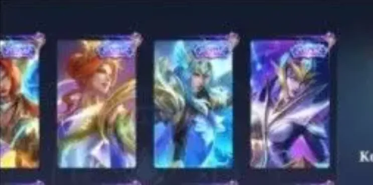 ML701 Android & iOS 452 Skins 2 Legend Gusion Alucard Dawning Lancelot Esmeralda HXH Julian Kurapika 6 KOF Skins (G)