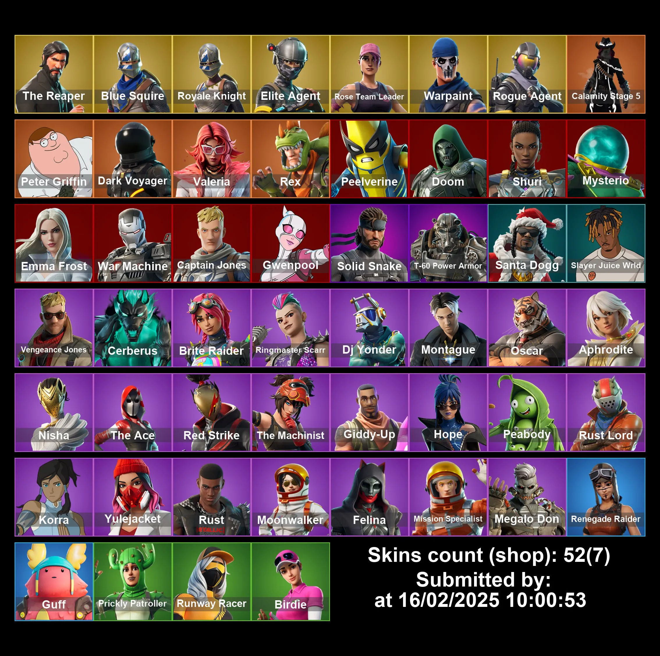 [PC/PS4-5/XBOX] 52 Skins | OG STW | Royale Knight | Blue Squire | The Reaper | Elite Agent | Take The L | Brite Raider | Renegade Raider | Full Email Access