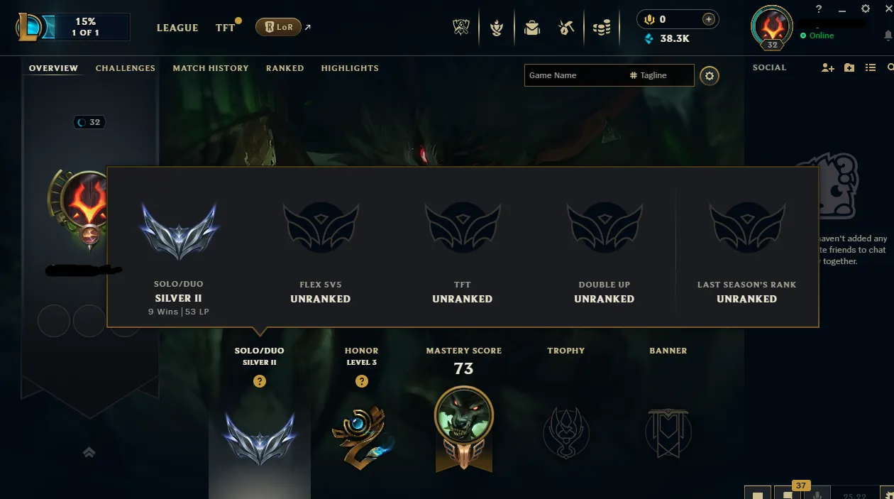 【OCE】SILVER 2 ✅Smurf 🌊+35K BE 💎Unverified Email