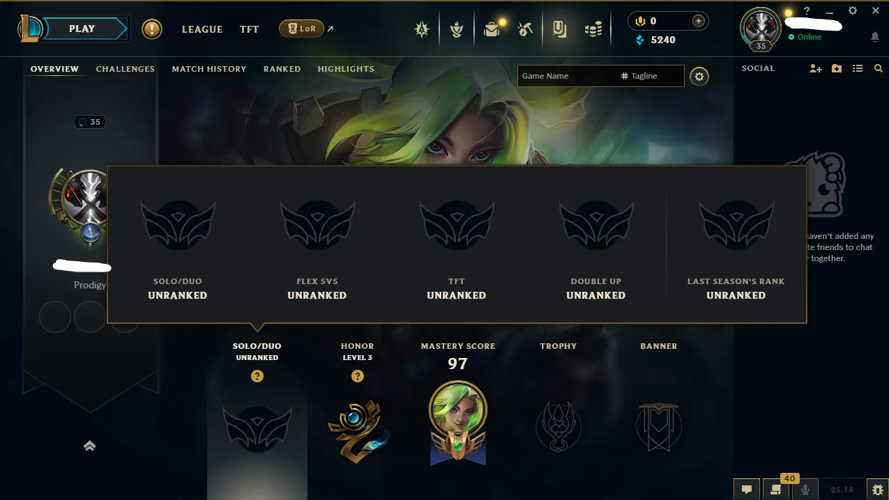 【 EUW 】∙ Last Season Platinum IV ⚡ Now Unranked 💎 Hand-Leveled ✅ Changeable Name ✅ Full Recovery Info ⸱ 🚚 Instant Delivery