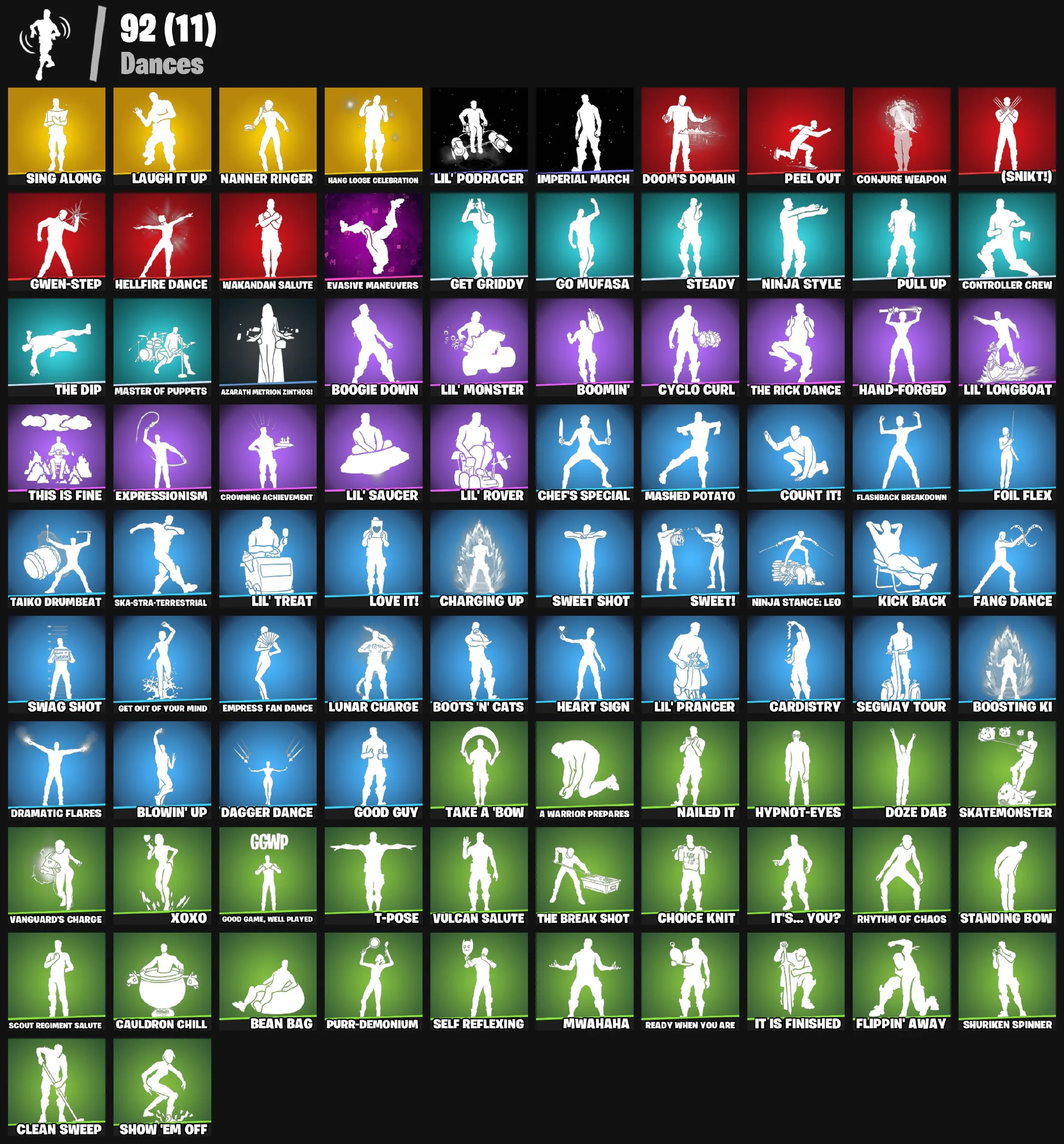 F1134 108 Skins – Raz, The Foundation, Spectra Knight, The Origin, Omega, Mandalorian, Carnage, Darth Vader, Lara Croft + 127 Pickaxes