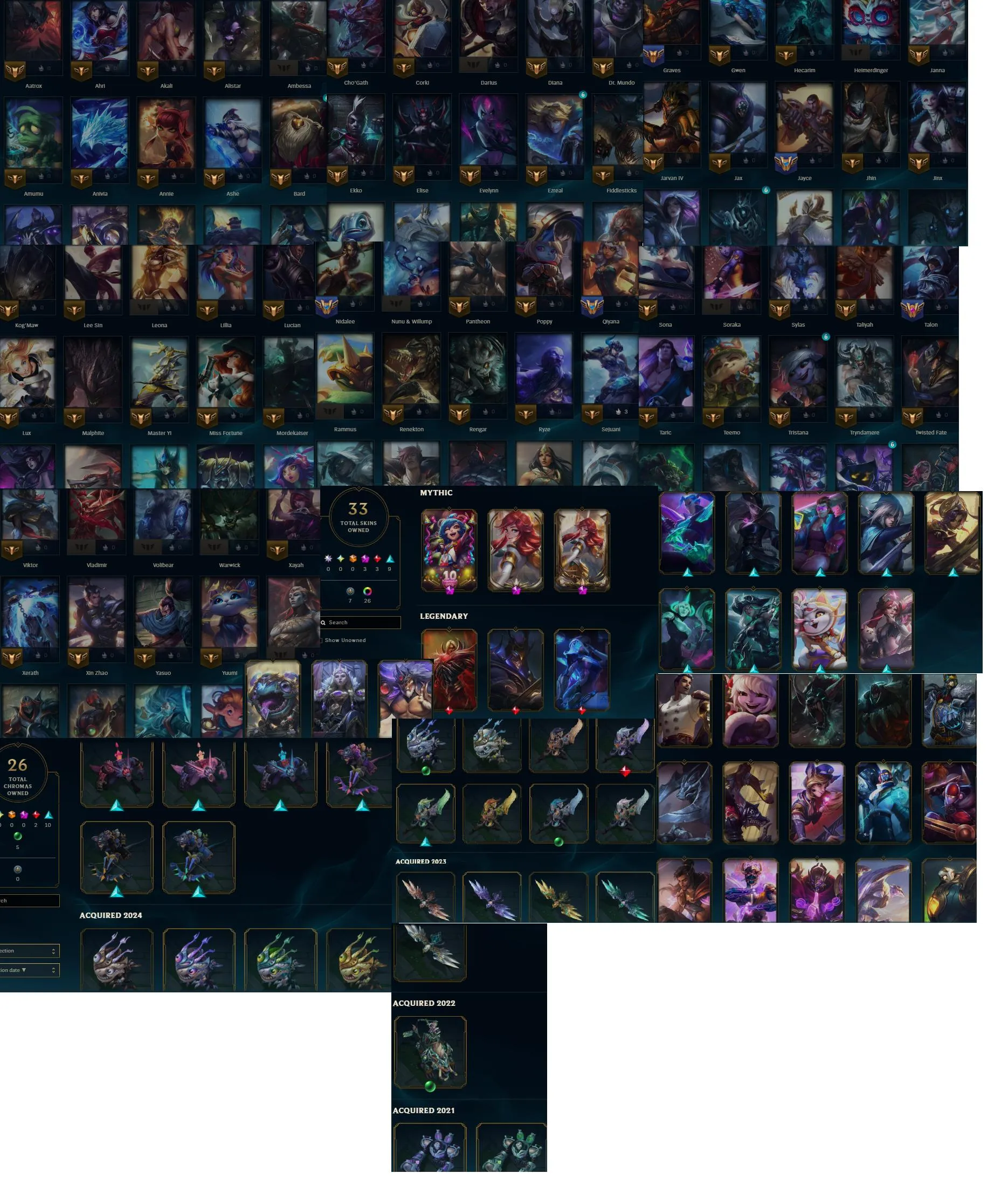 🔥LVL84 Master 625LP 64%WR Handleveled💎104Champs 33Skins 3Mythics 26Chromas✅Lifetime Ownership Guarantee - Never Taken Back