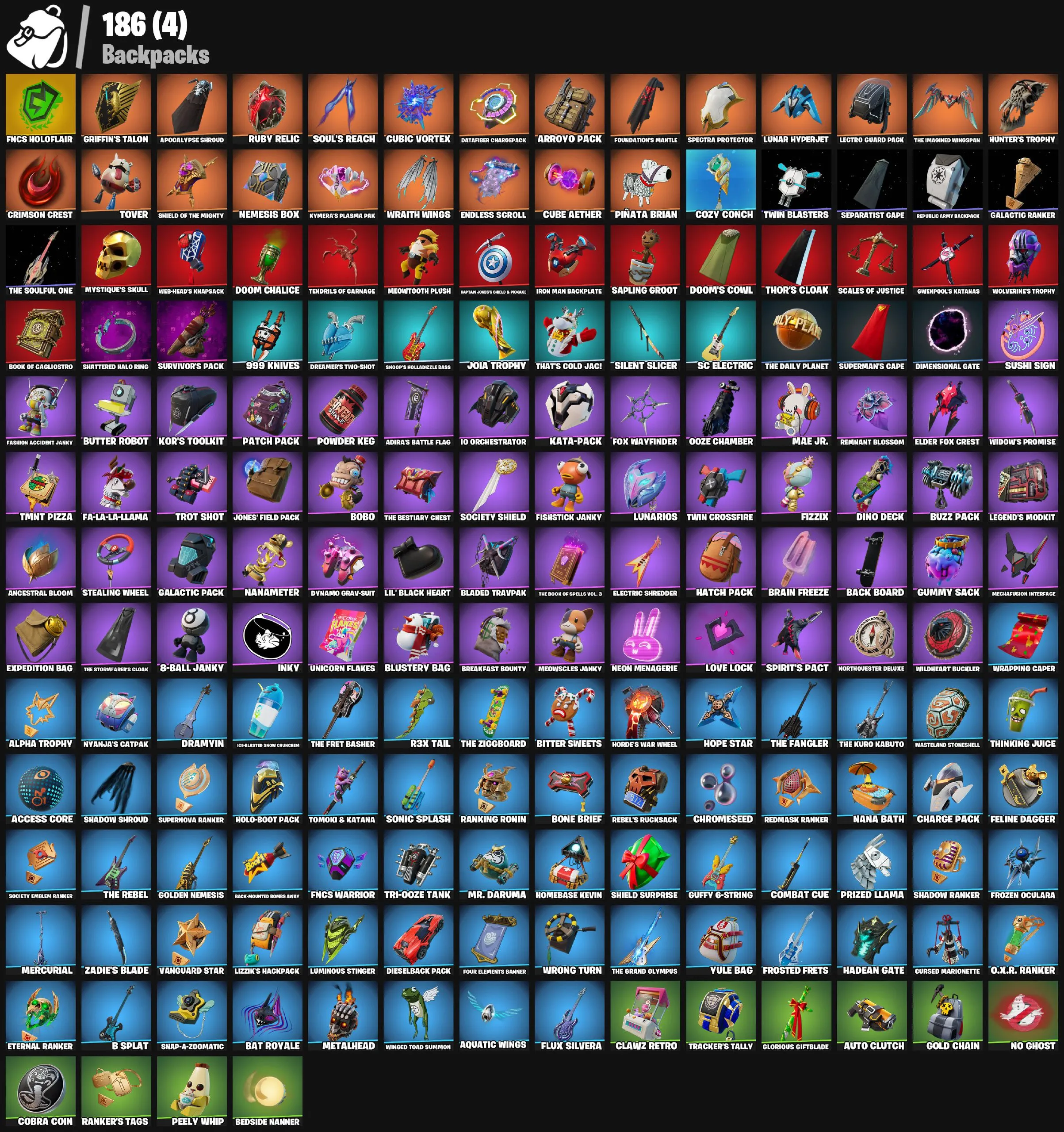 F1162 104 Skins Including Joltara, Raz, The Foundation & More