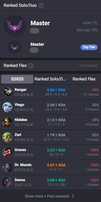 🔥Master 78%WR Handleveled🚀 +26/-15LP Gains💎16K BE 36Champs 9Skins⭐Name Changeable✅Lifetime Ownership Guarantee - Never Taken Back