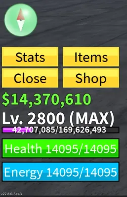 RBL2869 Kitsune Fruit Mammoth Gravity Shadow T-Rex Sound Spider Phoenix 4 Red Mythical Fruits God Setup Max Level 2800 (G)