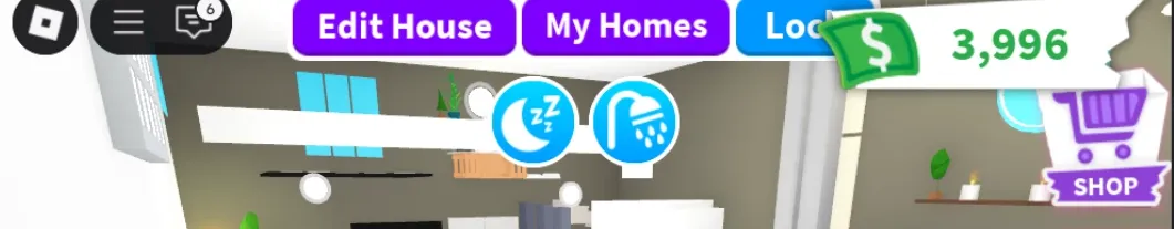 RBL2896 19.4K Total Robux No Email Linked Adopt Me 3996 Bucks Cozy House Starter Account (G)