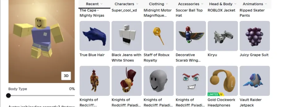 RBL2921 (EMAIL YOK) 21.2k+ Robux Totali Hesap True Blue Hair Staff of Robux Royalty Decorative Scarab Wings Kiryu Juicy Grape Suit Gold  (G)