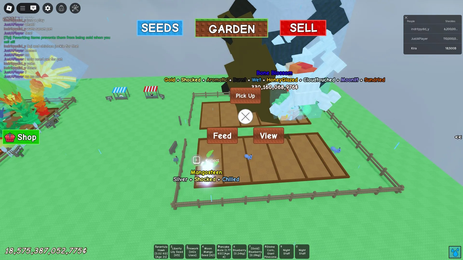 RBL3052 Big Bone Blossom Many Mutations, Mangosteen Silver Shocked Chilled, High Currency and Rare Seeds like Moon Mango (G)