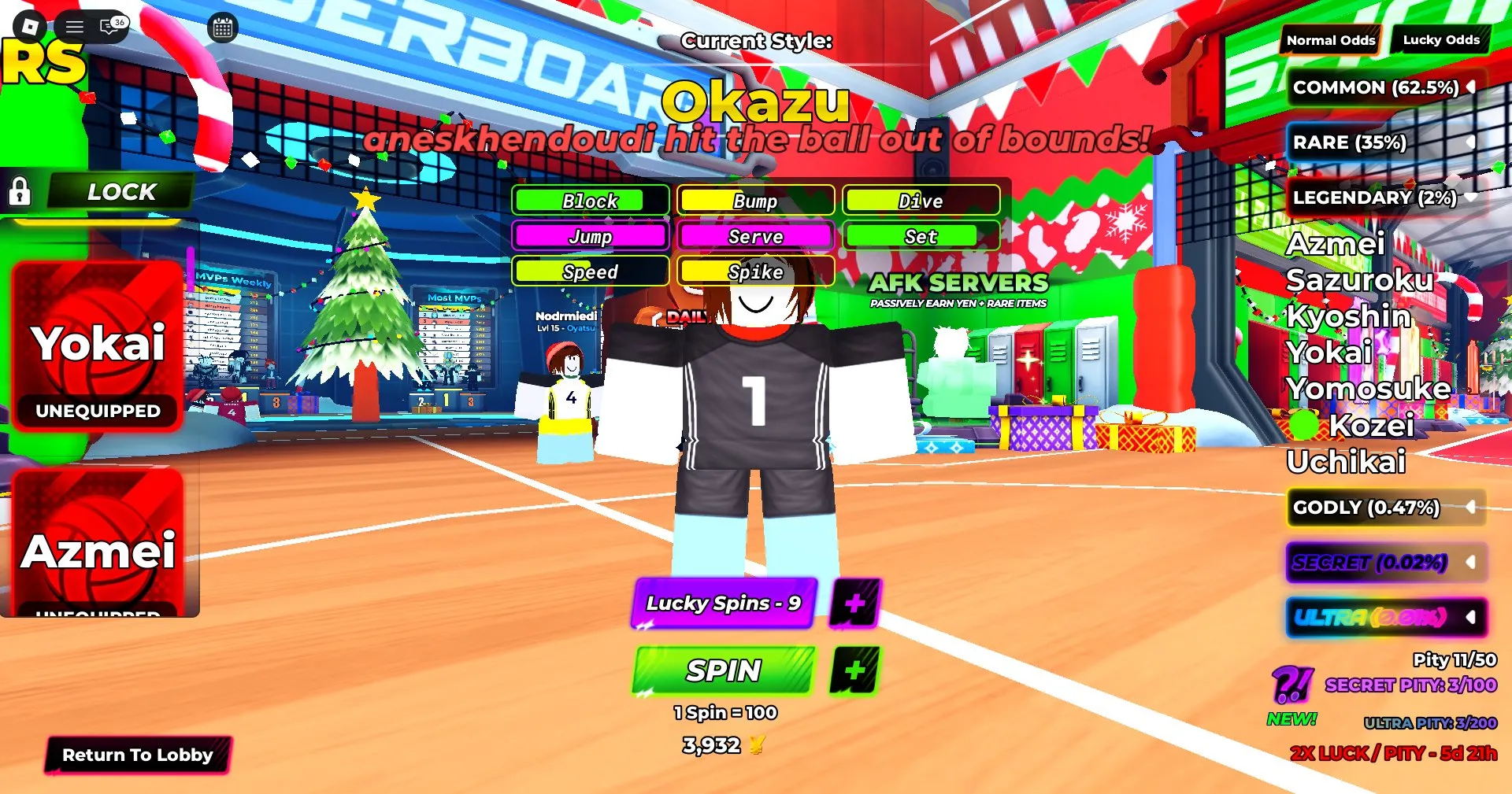 RBL3095 15 Level star Okazu Godly Style star Yokai Azmei Legendary Styles Steel Block Boom Jump 3,932 Yen Account (G)