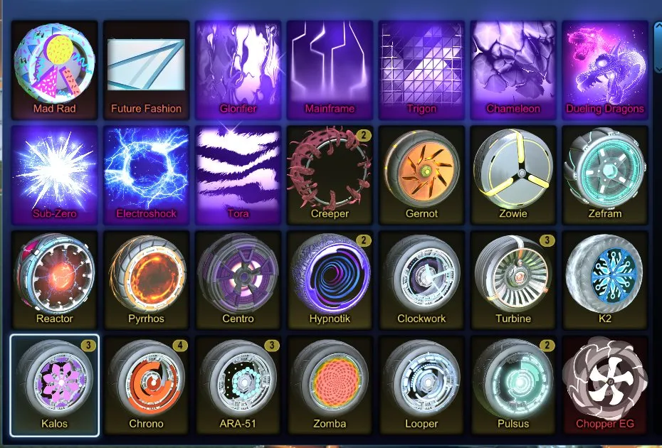 STOCK601 TW Octane, Fennec, Many Painted Cars, 130 Exotic Drops, Black Market Decals and Goal Explosions