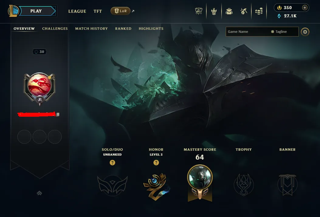 [ EUNE ] smurf account handleveled - LVL 30 - Aram Method