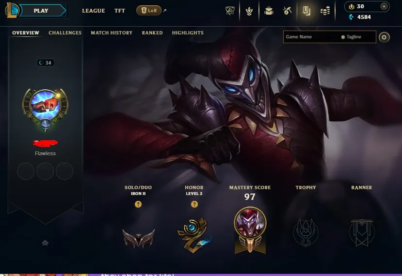 EUW S15 Iron 2 | Champs: 47 | BE: 9384 | Soul Fighter Shaco | Season 14 S2 Iron 4 | Honor lvl 3 | #3