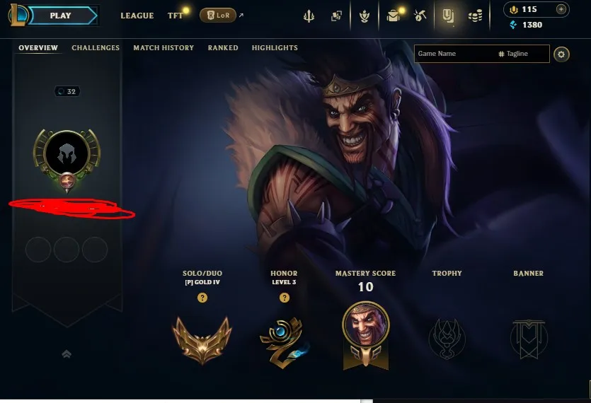 EUW S16 Gold 4 S14 Gold 1 | Champs: 24 | Zap'Maw & Dragonblade Talon | Honor lvl 3 | #96