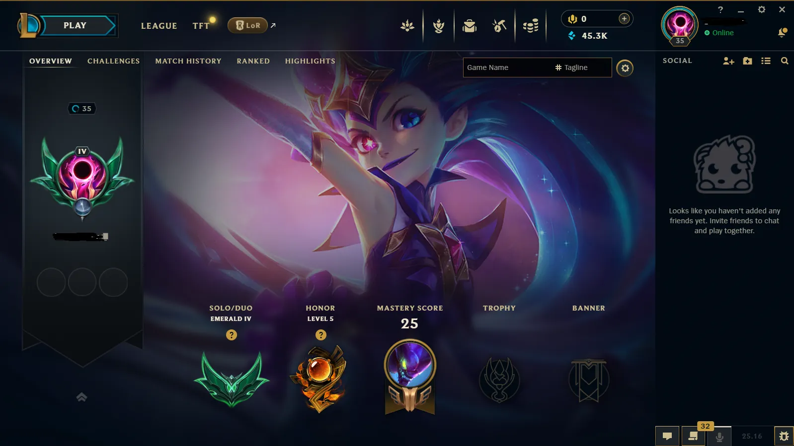 👑 EUW 🎉 Emerald 4 🎗️ S15 Split 2 ( NEW ) 💎 %74 WINRATE 🎀 DIAMOND-MASTER MMR ❤️ JUNGLE & ADC MAIN 🚀 45.3K B.E ❄️ High Quality LOL Account ⭐ Warranty ✨ Full Access ⌛ Instant Delivery 📧 Mail Changeable 📷 Check Photos
