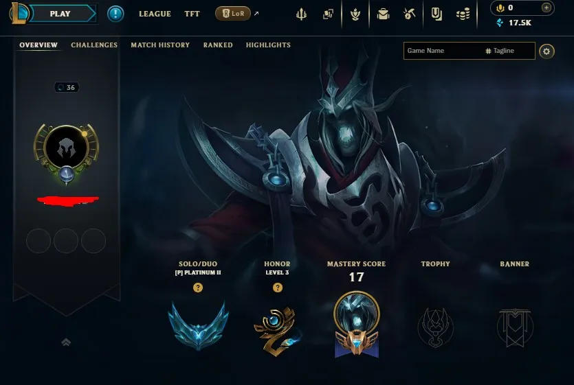 NA S16 Platinum 2 S14 Plaitnum 2 | Emerald 1 MMR | Champs: 39 | BE: 17.5K | K/DA Akali & Project VI  | Honor lvl 3 | #59