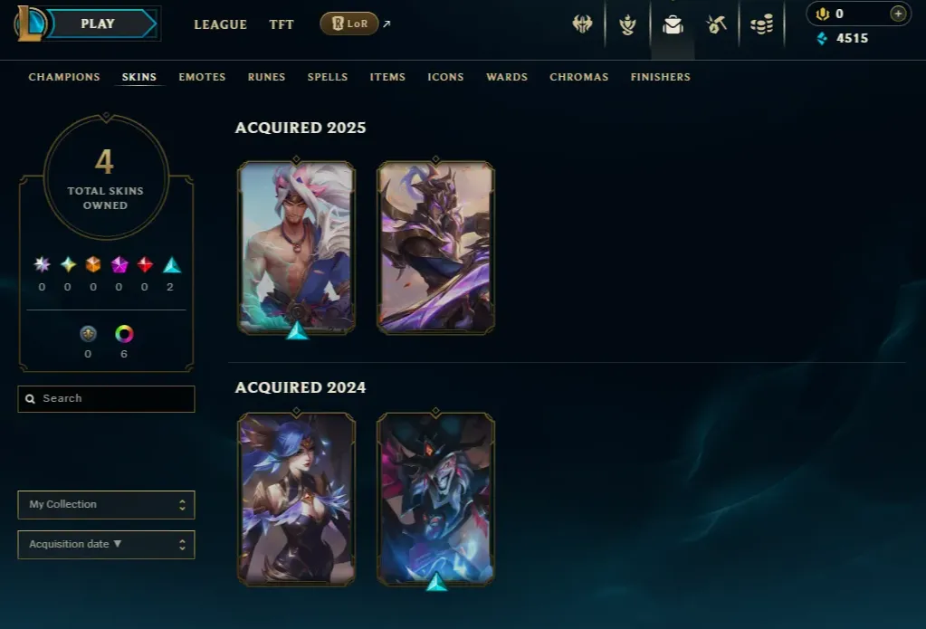 NA 🏆 NEW SPLIT 🔥 SILVER 💎 4 SKINS ✅️ 32 CHAMPIONS ❤️ BAN SAFE ACCOUNT 🚀 INSTANT DELIVERY 🚀
