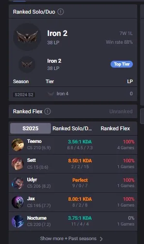 EUW S15 Iron 2 | Champs: 47 | BE: 9384 | Soul Fighter Shaco | Season 14 S2 Iron 4 | Honor lvl 3 | #3