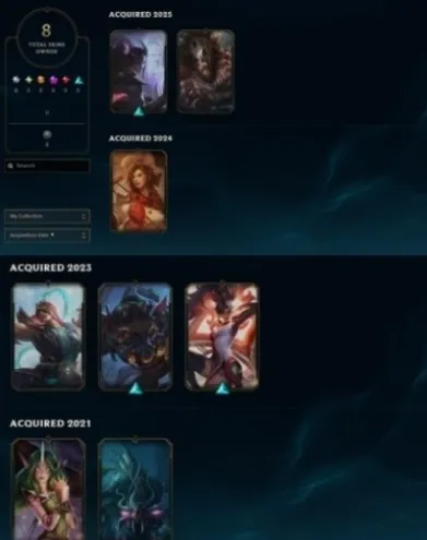 EUW 🌟 BRONZE 3 🏆 8 SKINS ✔️ 55 CHAMPIONS