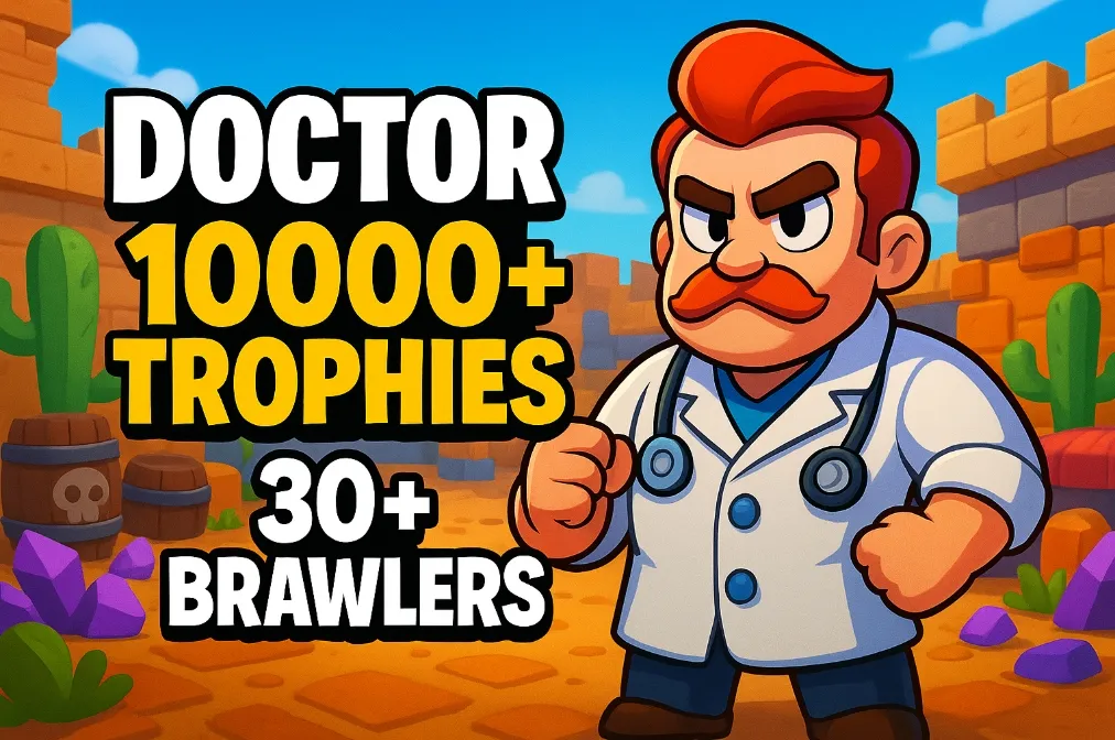 🏆 10000+ TROPHIES 🏆 30+ BRAWLERS 🔥 FULL ACCESS 💚