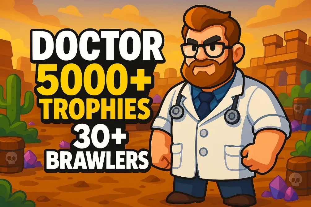 🏆 5000+ TROPHIES 🏆 30+ BRAWLERS 🔥 FULL ACCESS 💚