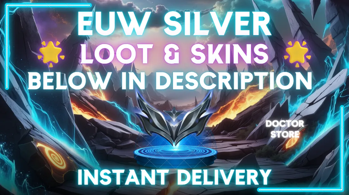 🌎【EUW】🌎 SILVER ✅ CHECK DESCRIPTION FOR LOOT  ✅ 43 CHAMPIONS ✅ SAFE ✅
