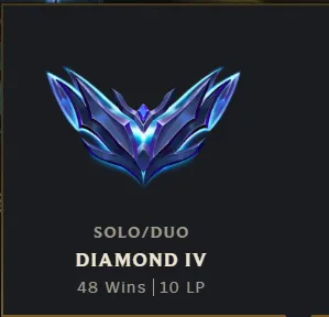 👑 EUW 🎉 Diamond 4 🎗️ S15 Split 3 ( NEW ) 💎 %65 WINRATE 🎀 +30 LP GAIN & ULTRA HIGH MMR ❤️ ADC & JUNGLE MAIN 🚀 34.4K B.E ❄️ High Quality LOL Account ⭐ Warranty ✨ Full Access ⌛ Instant Delivery 📧 Mail Changeable 📷 Check Photos