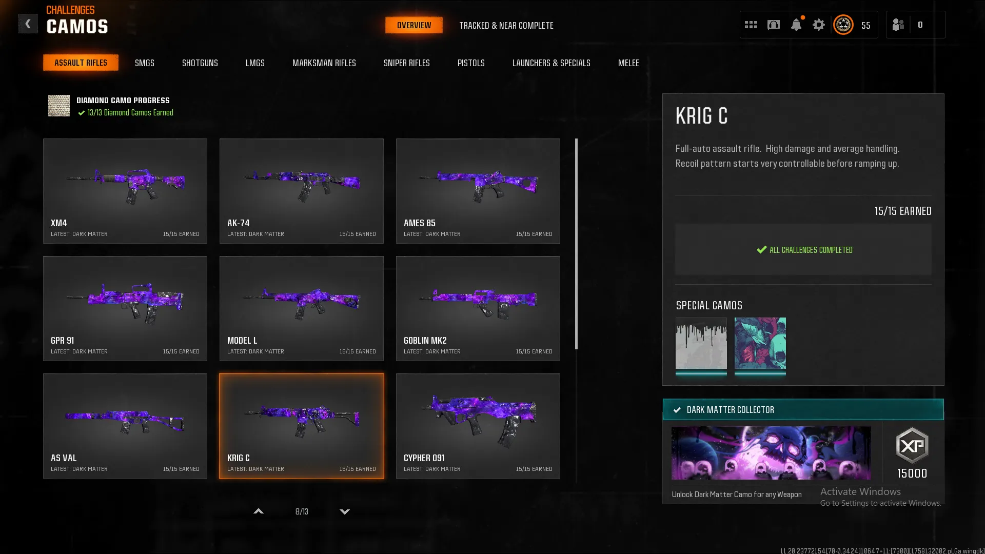 📀 BO6/WZ4 Dark Matter Account 🔥 | 33x META Weapons 💥 | 500+ Camo Unlocks 🎨 | 18 Operators 👤 | 50 Ranked Wins 🏆 | Level 55+ 📊 | Full Access ✅ | Your Ultimate Loadout 