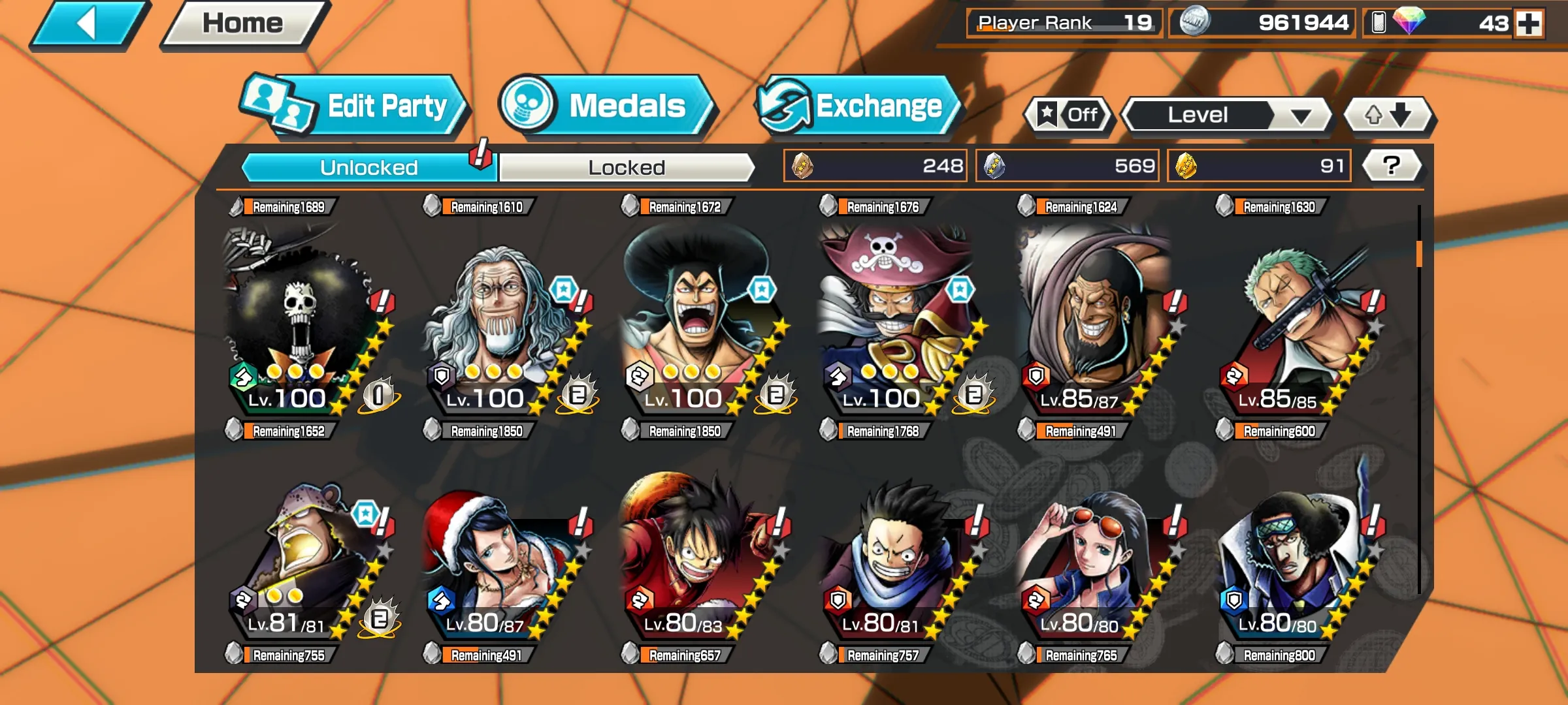 iOS✅ Android✅2 EXTREME 1 MAX🔥 GOLD ROGER MAX 🔥 NEWGATE LV 65🔥 GOOD MEDALS🔥SUPPORT 124% #46