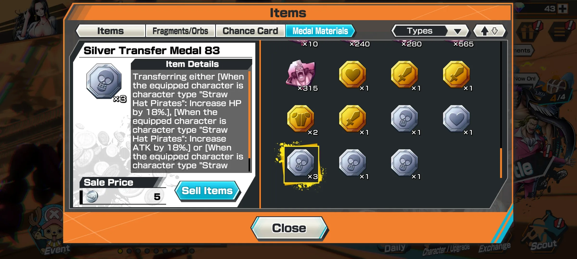iOS✅ Android✅2 EXTREME 1 MAX🔥 GOLD ROGER MAX 🔥 NEWGATE LV 65🔥 GOOD MEDALS🔥SUPPORT 124% #46