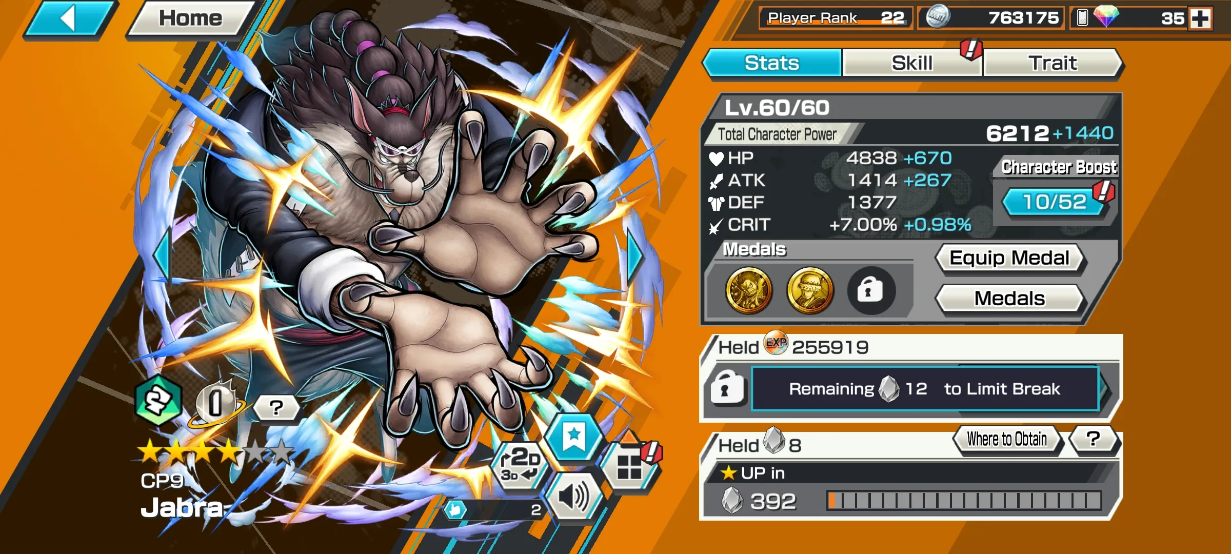 126🔥3 EXTREME 2 MAX🔥LUFFY 5 GEAR MAX🔥KID LAW MAX🔥YAMATO LV 60🔥CP9 BLUENO LV 60🔥JABRA LV 60🔥 INCREASE HP BY 70%🔥GOOD MEDALS🔥SUPPORT 125%🔥Android & iOS🔥