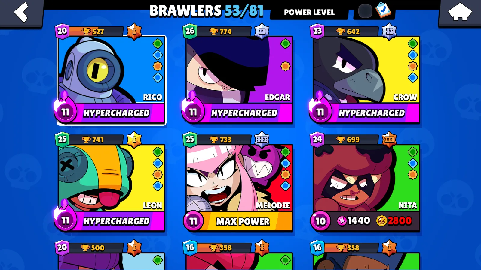 🏆16151 TROPHY 🏆53 BRAWLERS 💫 58 SKINS 🔥 FAST DELIVERY 🚚 SEE SCREENSHOTS 💥